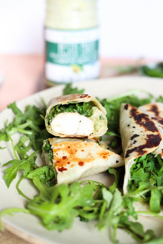 Pesto Labneh Wrap